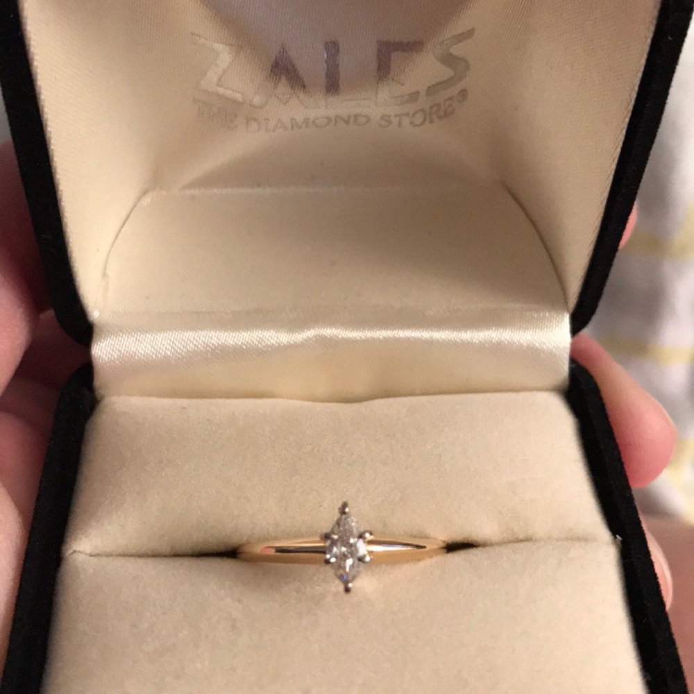 Marquis Diamond Engagement Ring